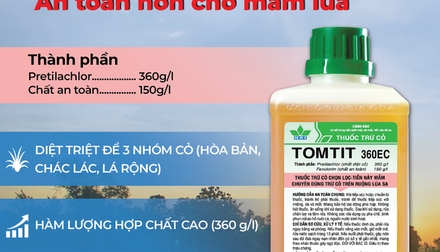 CỎ DẠI KHÔNG CÒN LO NGẠI VÌ CÓ TOMTIT 360EC