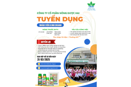 NÔNG DƯỢC HAI TUYỂN DỤNG - CƠ HỘI THĂNG TIẾN ĐANG CHỜ ĐÓN BẠN!