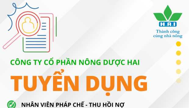 NÔNG DƯỢC HAI TUYỂN DỤNG NHIỀU VỊ TRÍ HẤP DẪN