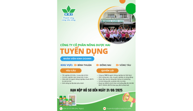 TUYỂN DỤNG NHÂN SỰ TIỀM NĂNG - CƠ HỘI THĂNG TIẾN ĐANG CHỜ ĐÓN BẠN!