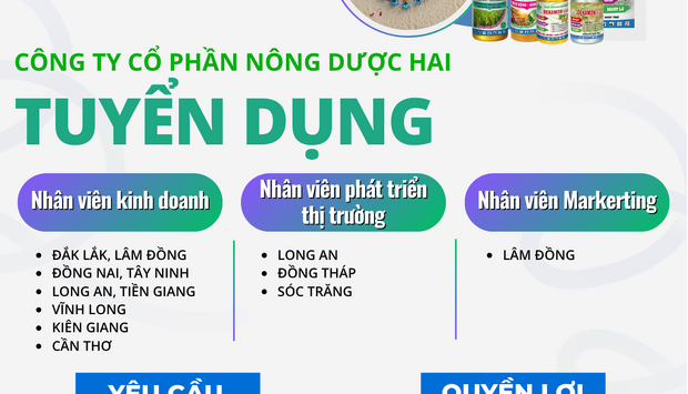 TUYỂN DỤNG NHÂN SỰ TIỀM NĂNG - CƠ HỘI THĂNG TIẾN ĐANG CHỜ ĐÓN BẠN!